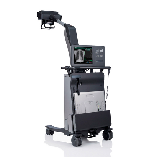 Equipo de rayos X FDR Nano, es un sistema móvil, compacto, y de medidas ideales para hospitales y servicios de urgencia más pequeños. Ofrece una tecnología de procesamiento de imágenes Virtual Grid. 
