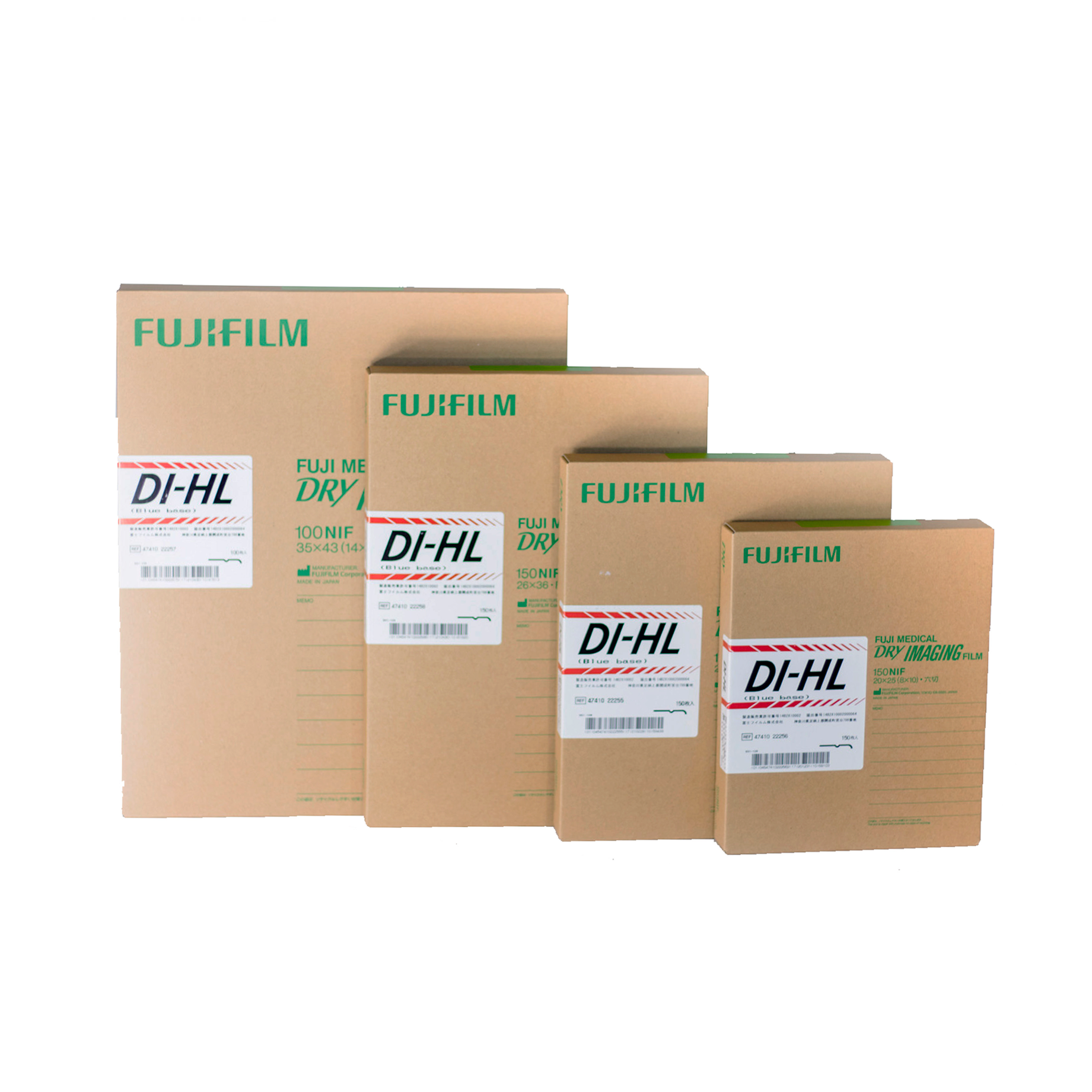 Películas Fujifilm Drypix, que ofrecen solventes acuosos únicos libres de malos olores, entregando una imagen clara y de calidad. 