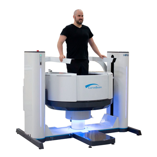 Tomógrafo line up, con capacidad para realizar escaneos 3D de alta resolución en las extremidades, y que permiten evaluar estructuras óseas con detalle y precisión. 